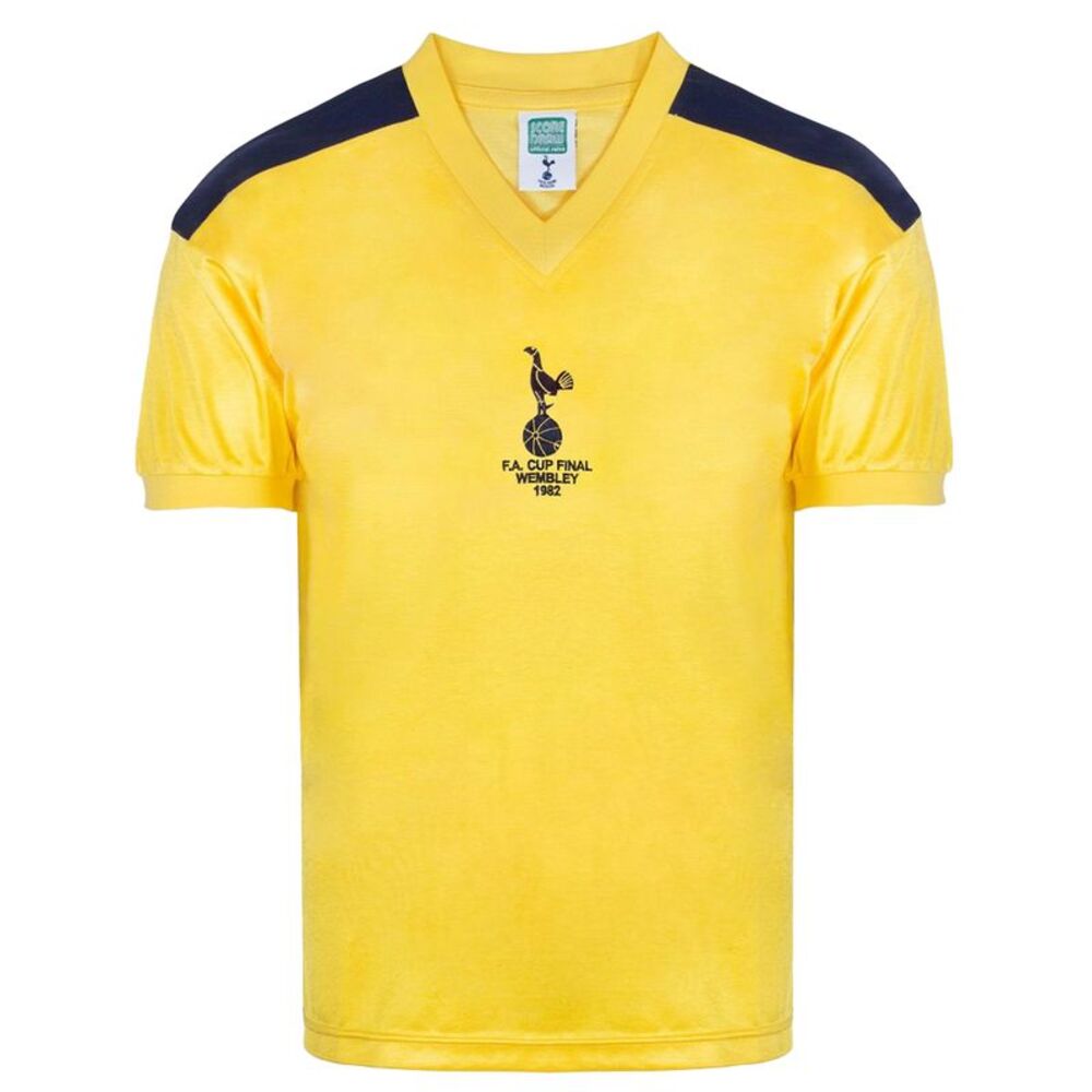 Score Draw Mens Tottenham Hotspur FC Polo Shirt / Yellow/Blue